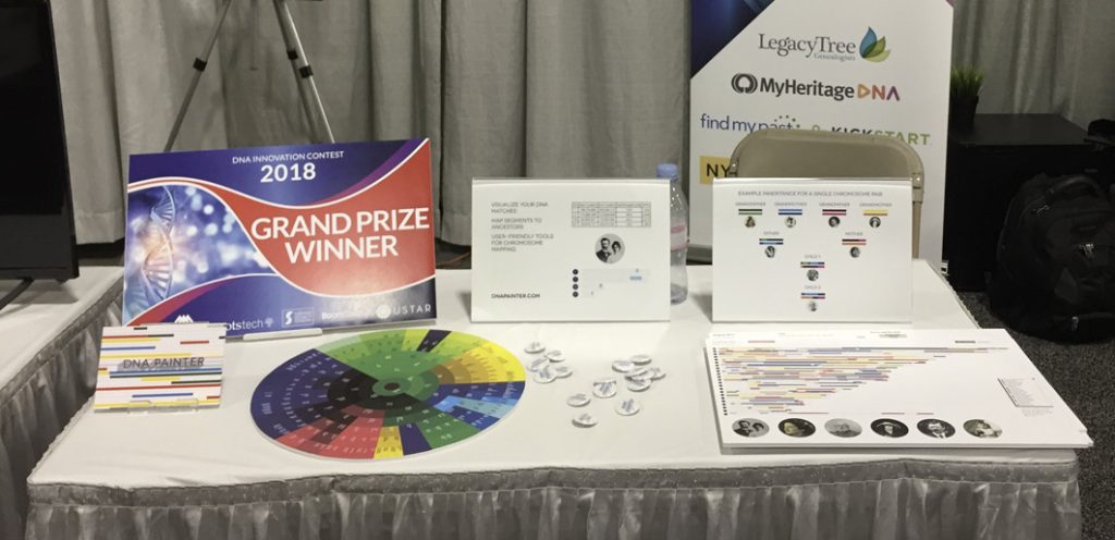 The DNA Painter booth at RootsTech 2018