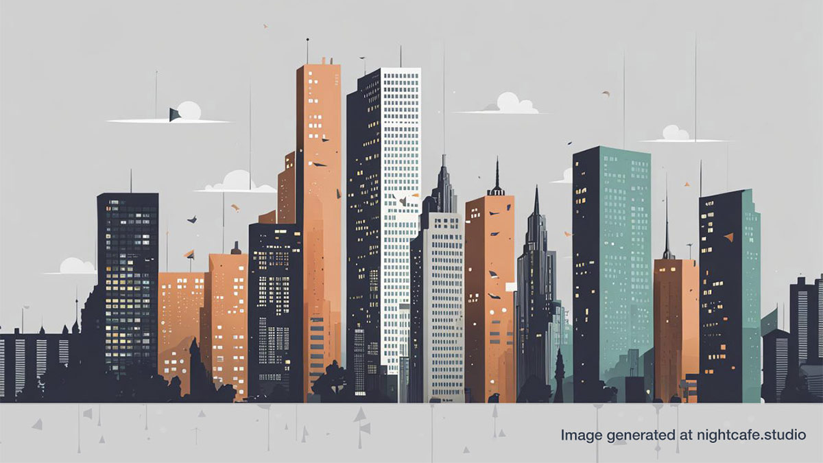 A city made of segments